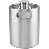 Barril de cerveza de acero inoxidable- Mini Práctico Doble Manija Barril de cerveza con cubierta en espiral Resistente…